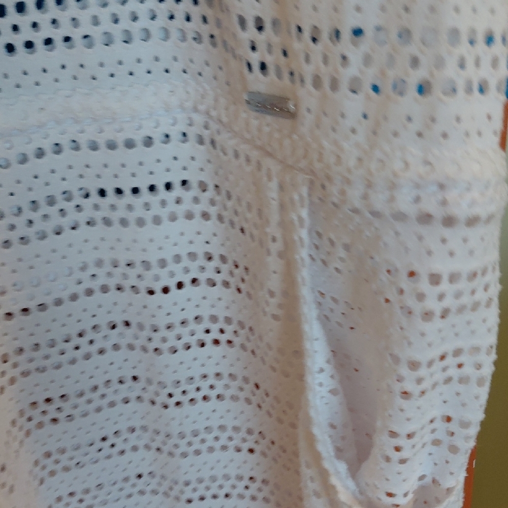 Calvin Klein Collection White Crochet Swim Coverup - Picture 5 of 9